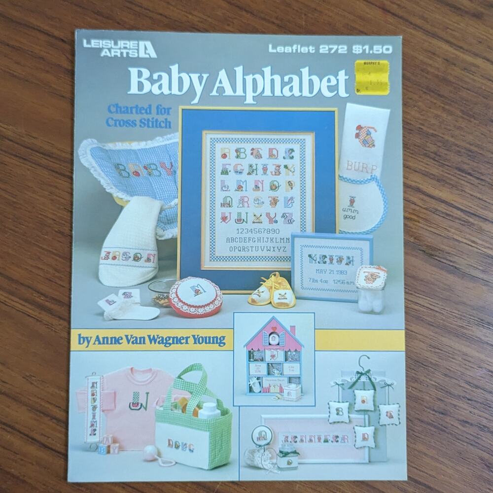 Baby Alphabet Cross Stitch Pattern 1983